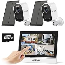 Amazon.co.jp: 【タッチパネルモニター付き】ACEMO 防犯カメラ 屋外